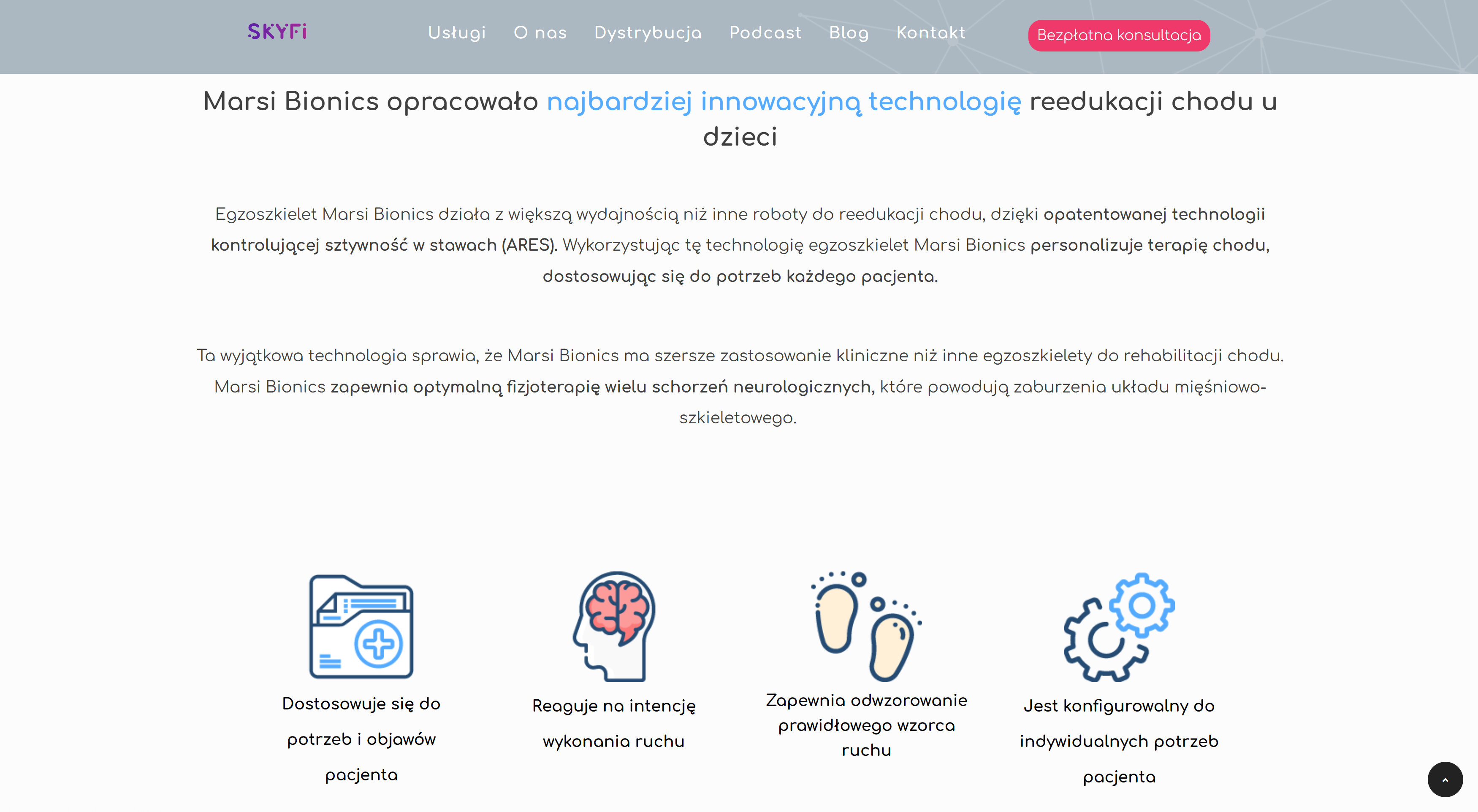 Marsi-egzoszkielet-pediatryczny